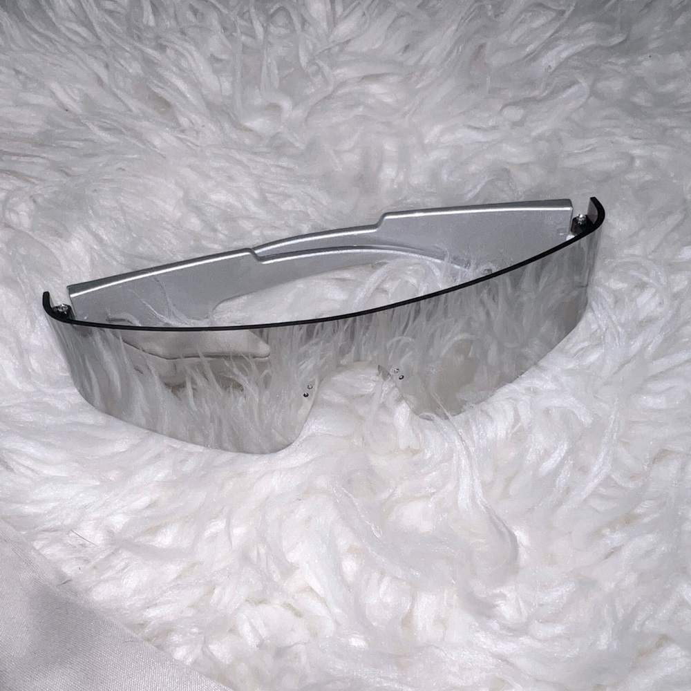 Y2K shield flat top sunglasses